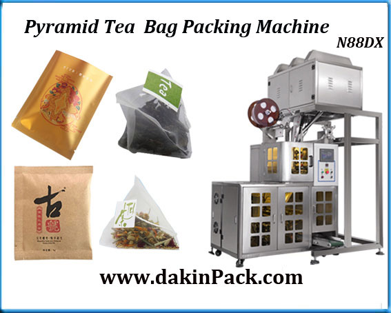 C88DX Biodegradable pla pyramid tea bag packing machine with Premade Pouch